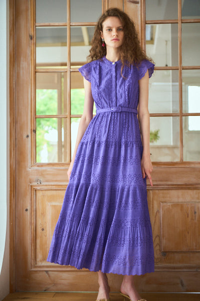 Veronica Belted Dress -PUR- – Estella.K