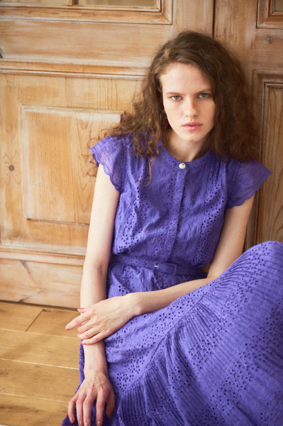 Veronica Belted Dress -PUR- – Estella.K