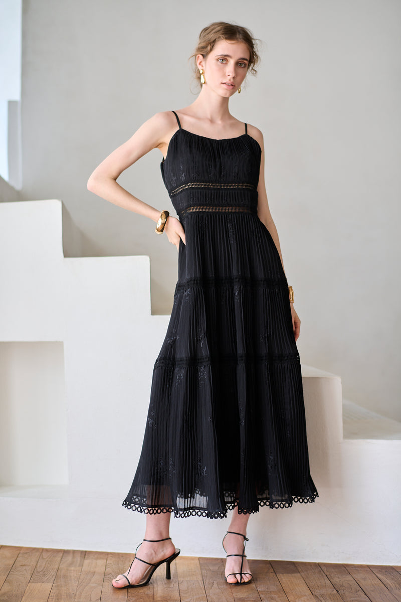 Estella.K Pleated Bow Dress ネイビー Estella.K Pleated Bow Dress ネイビー - メルカリ