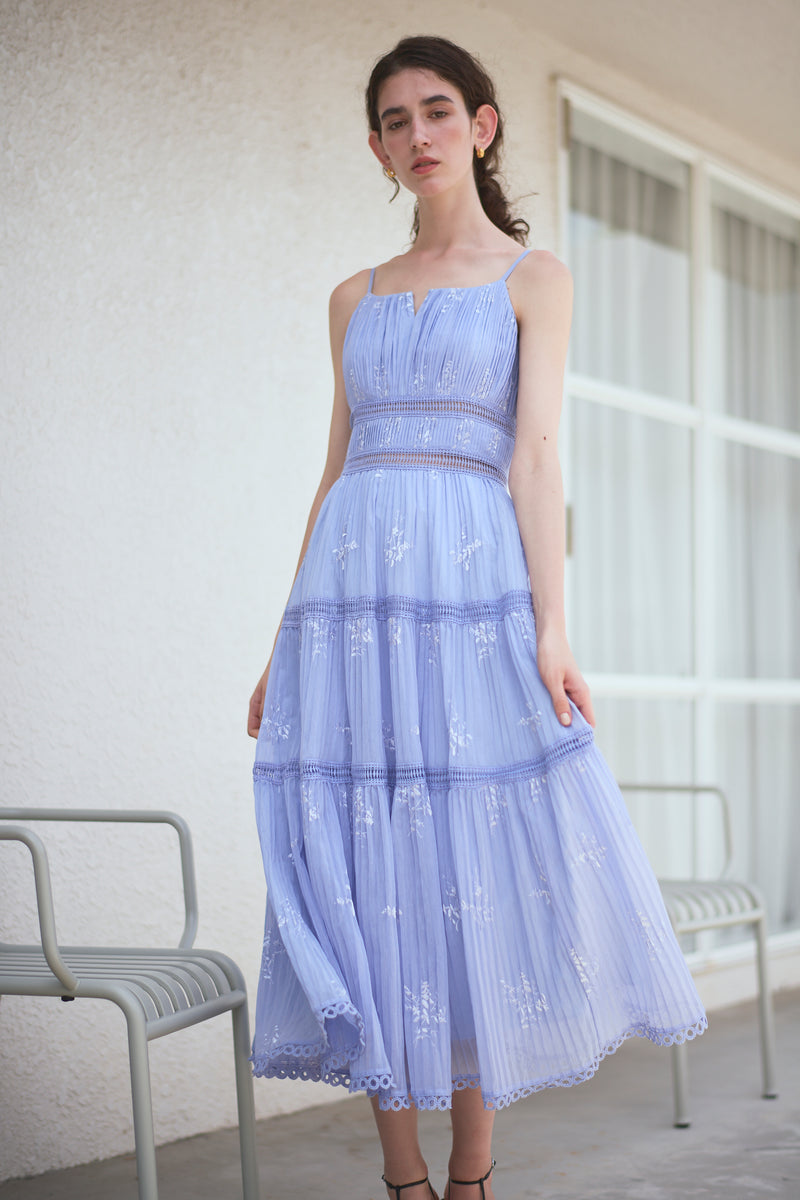 Dolce Vita Pleated Dress -Lavender- – Estella.K