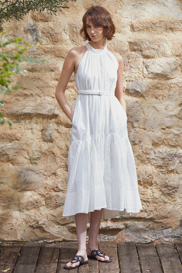 Amalfi Lace Dress -WHT- – Estella.K