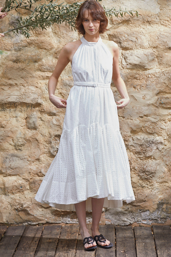Amalfi Lace Dress -WHT- – Estella.K