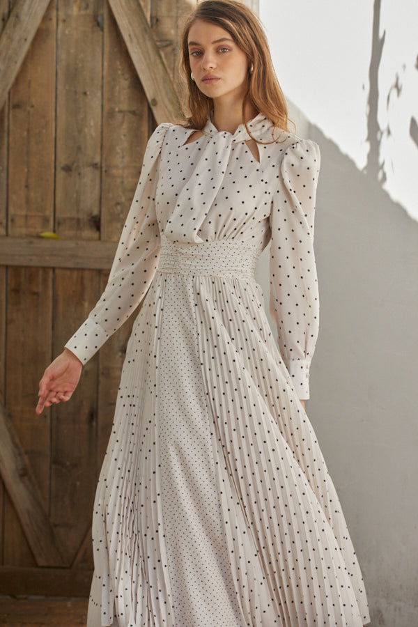 Abby Polka-Dot Dress  <br> -IVO-