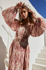 Jane Belted Dress -RED- – Estella.K