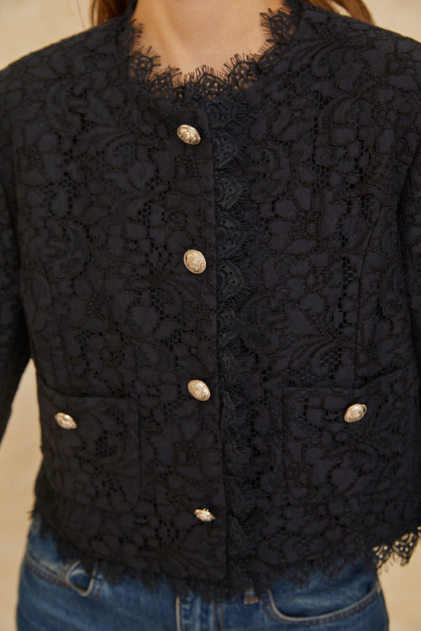 Carina Lace Jacket <br> -NVY-