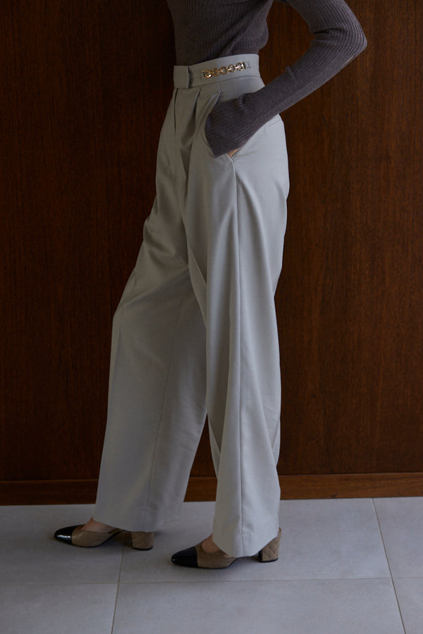 Ciara Semi-wide Pants  <br> -L.BEG-
