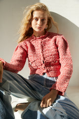 カーディガン Emani Cotton-blend Cardigan コットンブレンドニットカーディガン レディース Emani Cotton-blend Cardigan -WHT- – Estella.K