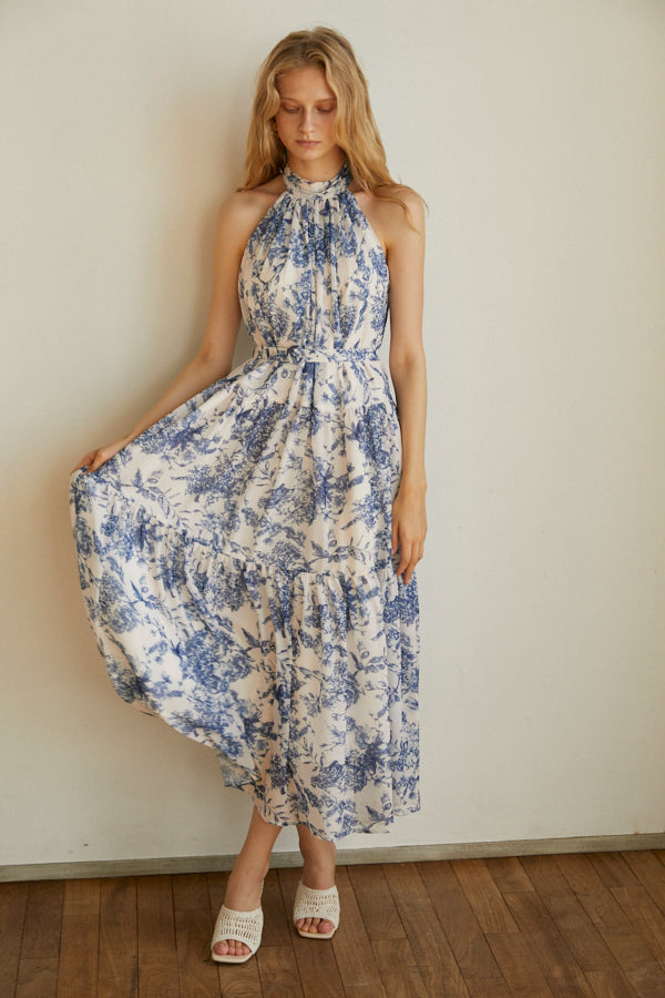 Positano Belted long Dress (new)<br>-OFF x nvy-