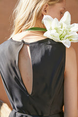 Estella K.ロングドレス Ella Satin Long Dress -BLK- – Estella.K