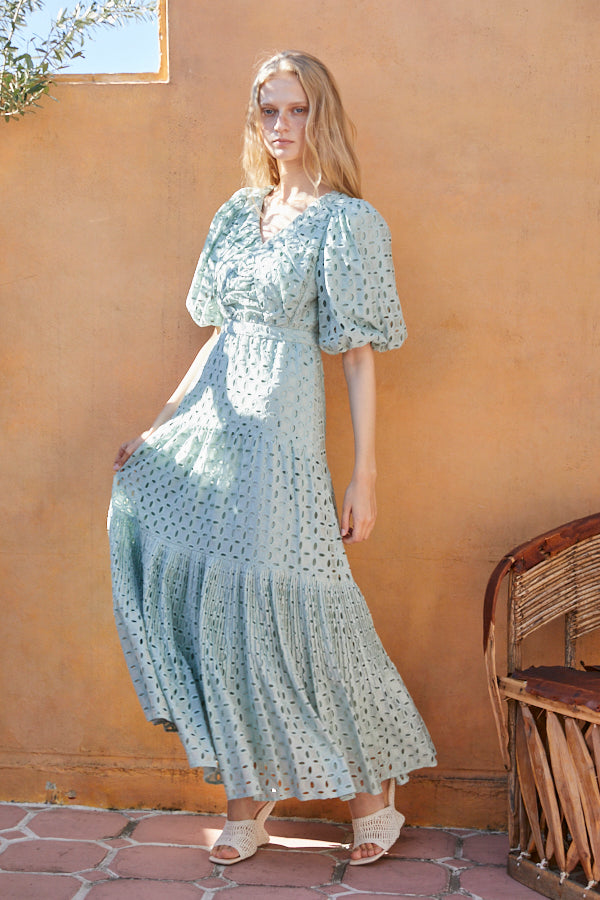 Eliana Lace Dress <br> -Mint-