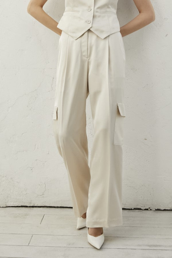 Connell Satin Pants <br> -ECU-