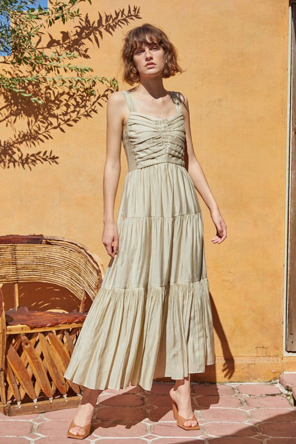 Kahina Long Dress -L.BEG- – Estella.K
