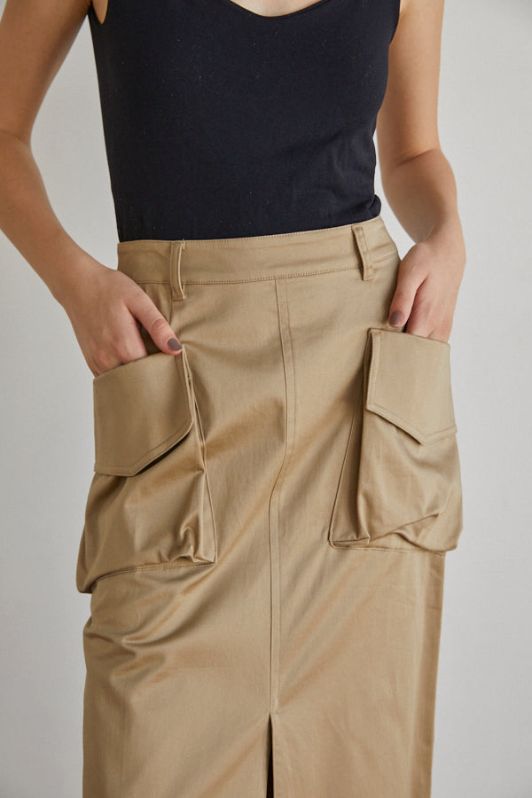 Linda Cargo Skirt -BEG-