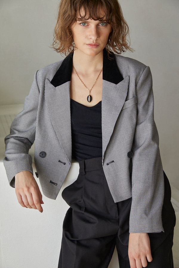 Kaia Short Blazer <br> -BLK-