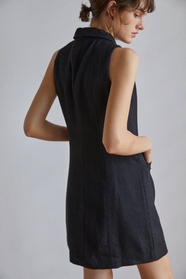 Georgia Tweed Dress -BLK- – Estella.K