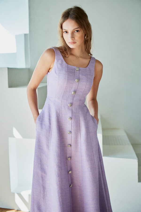 Olivia Tweed Dress <br> -LAV-