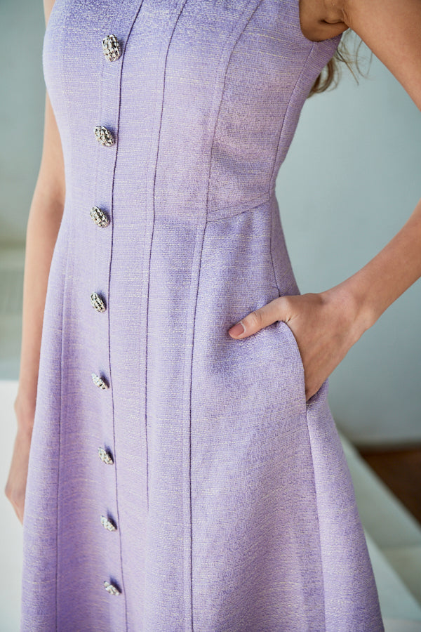 Olivia Tweed Dress <br> -LAV-