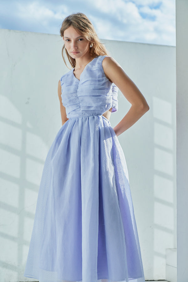 Cello Cut-our Dress <br> -Lilac-