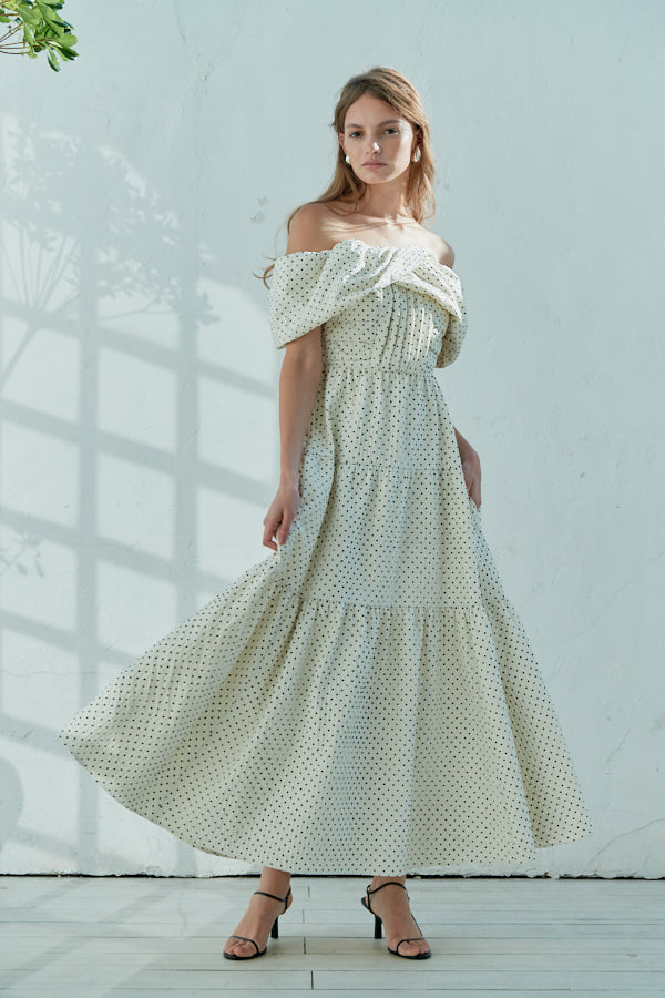 Fiona Long Dress <br> -WHT-