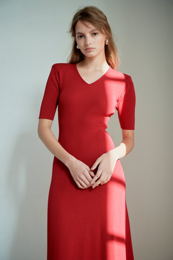 Elena Dress <br> -RED-