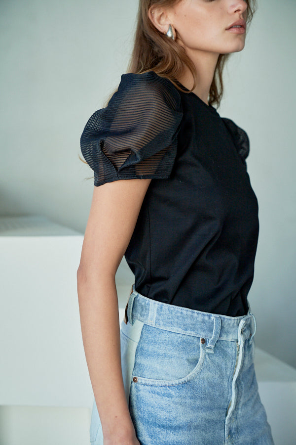 Double Date Top <br> -BLK-