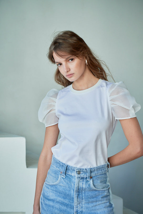 Double Date Top <br> -WHT-