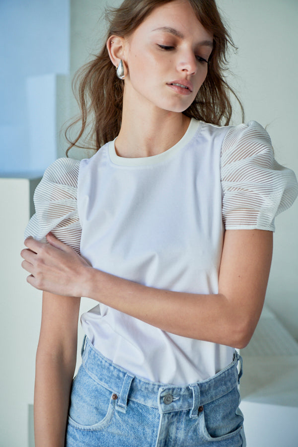 Double Date Top <br> -WHT-