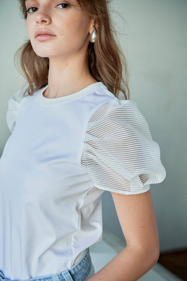 Double Date Top <br> -WHT-