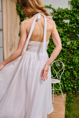 Roman Summer Dress -WHT- – Estella.K