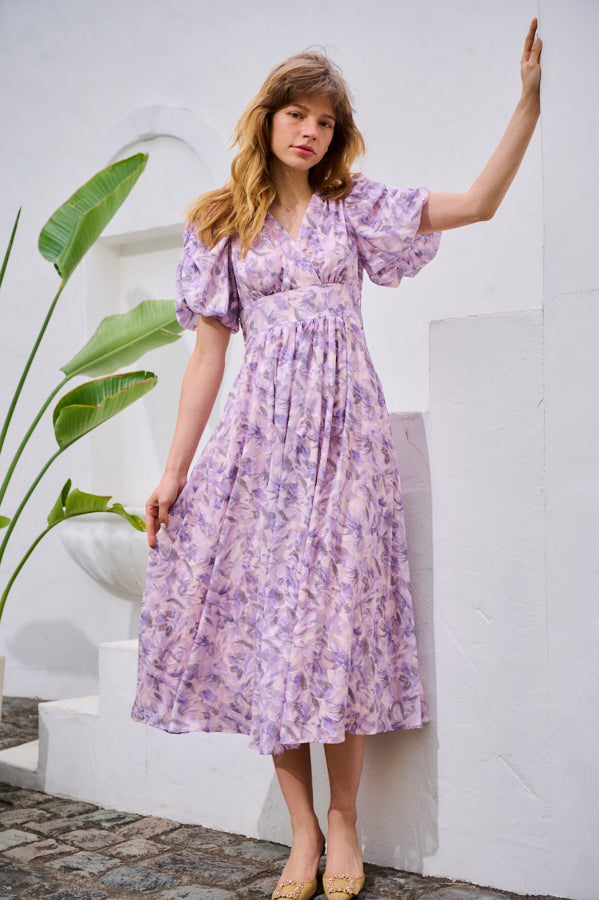 Harper Floral Dress <br>-LAV.flower-