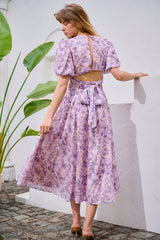 カシュクールフラワープリントドレスEstella.kOFF.WHT FLOWER カシュクールフラワープリントドレスEstella.kOFF.WHT FLOWER