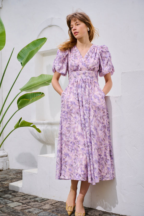 Harper Floral Dress <br>-LAV.flower-