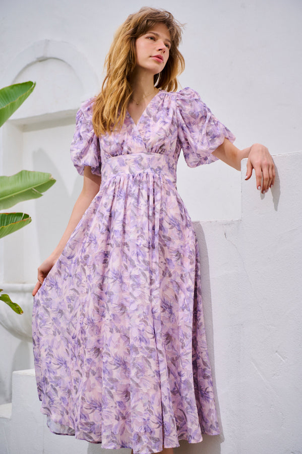 Harper Floral Dress <br>-LAV.flower-