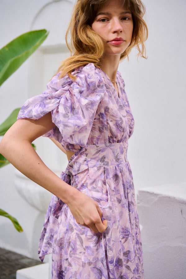 Harper Floral Dress <br>-LAV.flower-