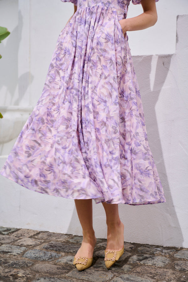 Harper Floral Dress <br>-LAV.flower-