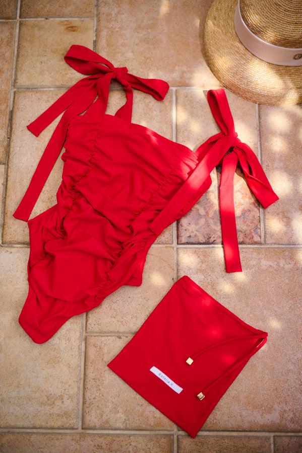 Beach Bliss Swim wear<br> -RED-