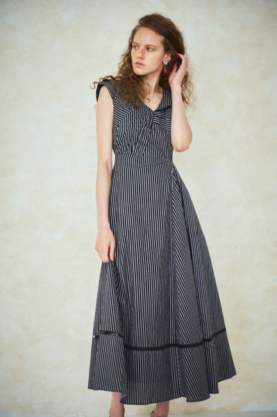 Gina Long Dress <br>-BLK.st-