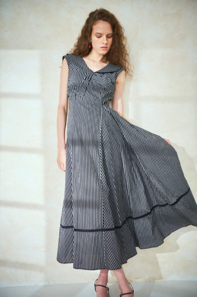 Gina Long Dress <br>-BLK.st-