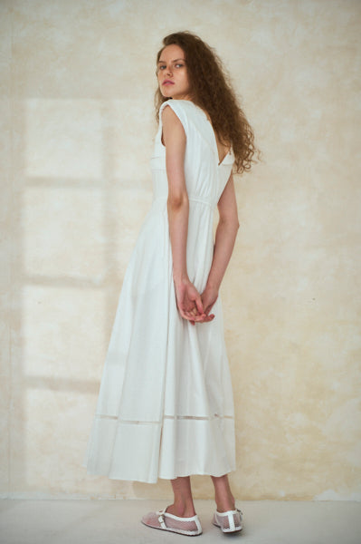 Gina Long Dress <br>-WHT-