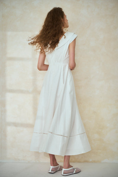 Gina Long Dress <br>-WHT-