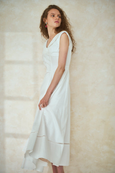 Gina Long Dress <br>-WHT-