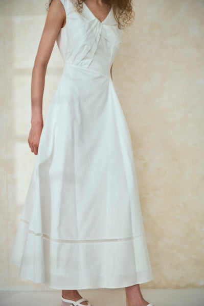 Gina Long Dress <br>-WHT-