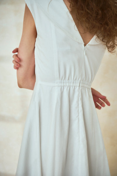 Gina Long Dress <br>-WHT-