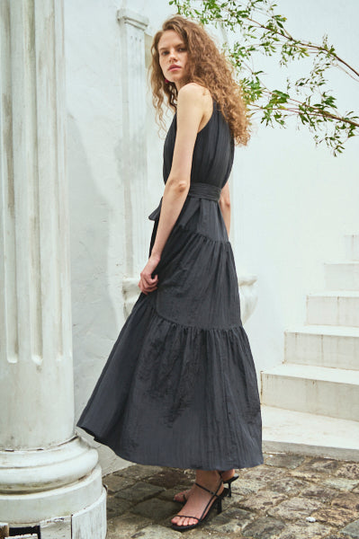 Luna Long Dress <br>-BLK-