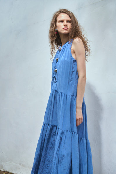 Luna Long Dress <br>-Blue.lav-