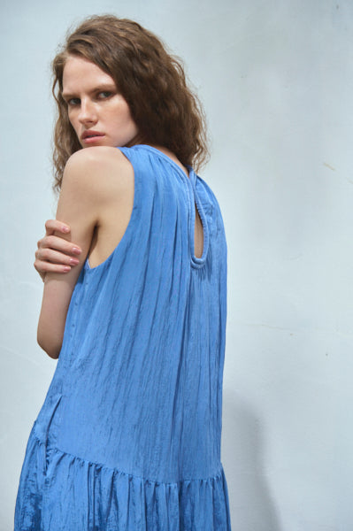 Luna Long Dress <br>-Blue.lav-