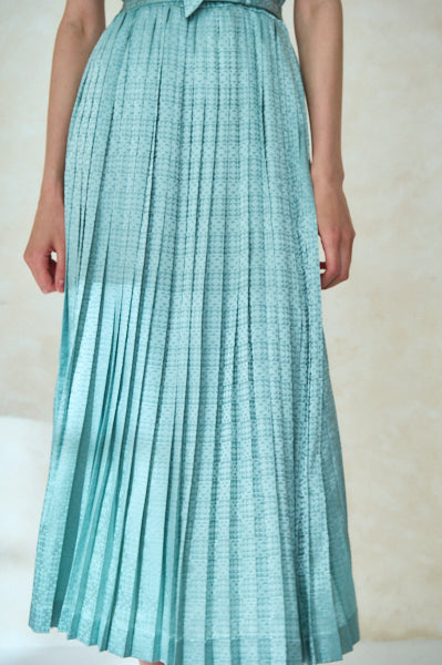 Rodin Satin Dress <br>-Mint.blu-