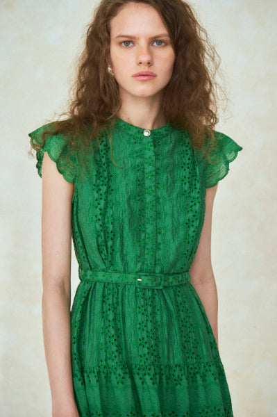 Veronica Belted Dress -GRN- – Estella.K