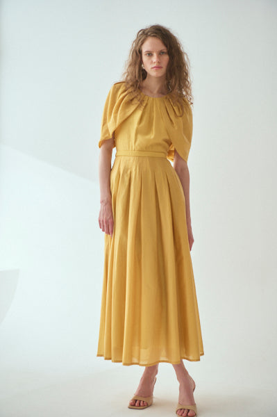 Lizzie Dress <br>-YEL.gold-