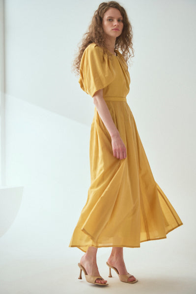 Lizzie Dress <br>-YEL.gold-